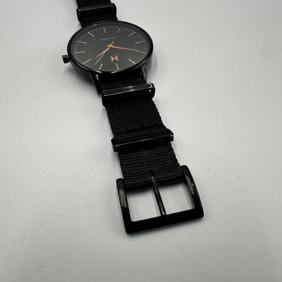 MVMT San Vicente Watch Women Black Nylon Slip Thru Band New Battery 10 Inch - Picture 6 of 13